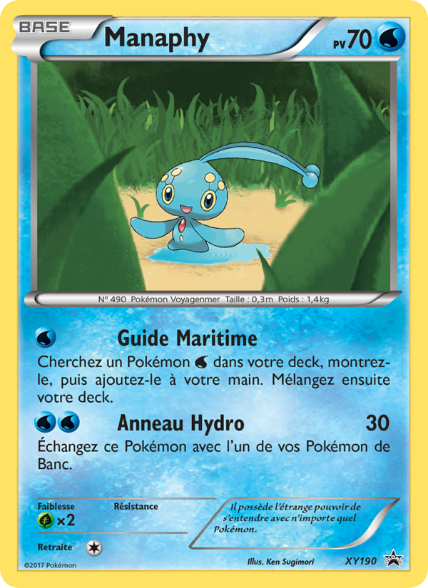 Manaphy XY190 — Promo XY (French Pokémon TCG card)