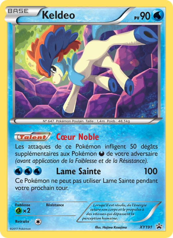 Keldeo XY191 — Promo XY (French Pokémon TCG card)