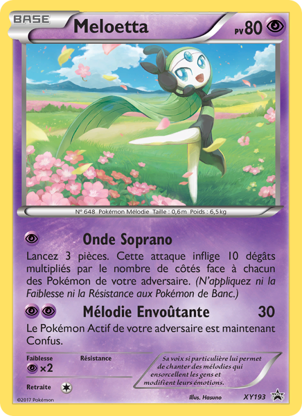 Meloetta XY193 — Promo XY (French Pokémon TCG card)