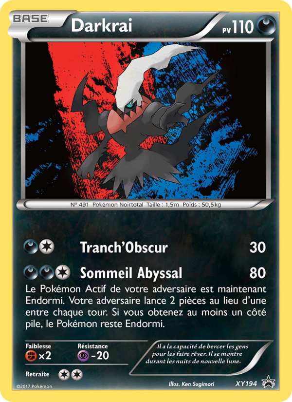 Darkrai XY194 — Promo XY (French Pokémon TCG card)