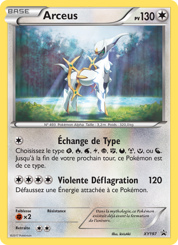 Arceus XY197 — Promo XY (French Pokémon TCG card)