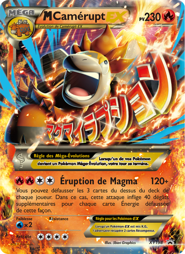 M-Camérupt-EX XY198 — Promo XY (French Pokémon TCG card)