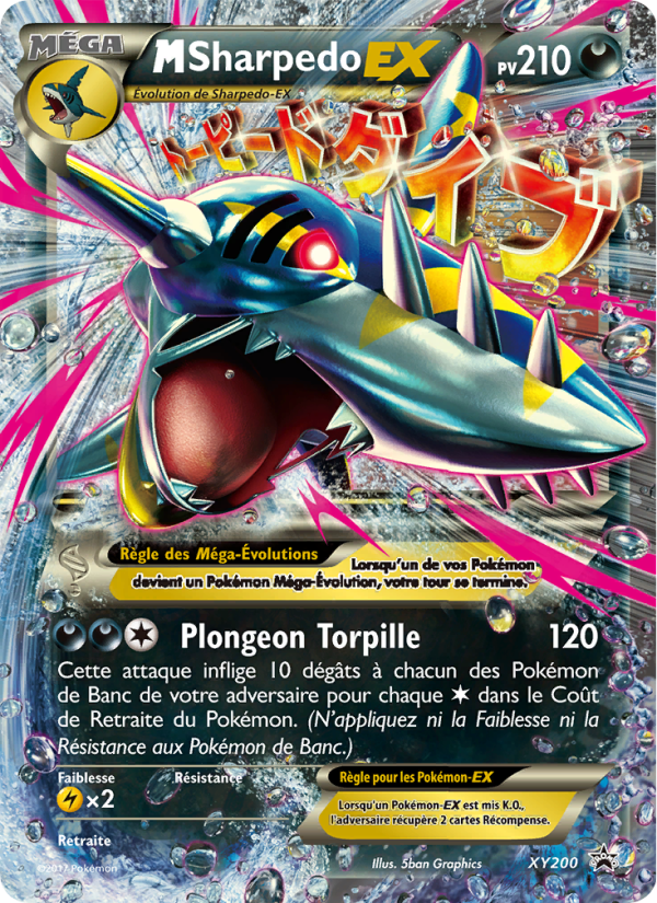 M-Sharpedo-EX XY200 — Promo XY (French Pokémon TCG card)