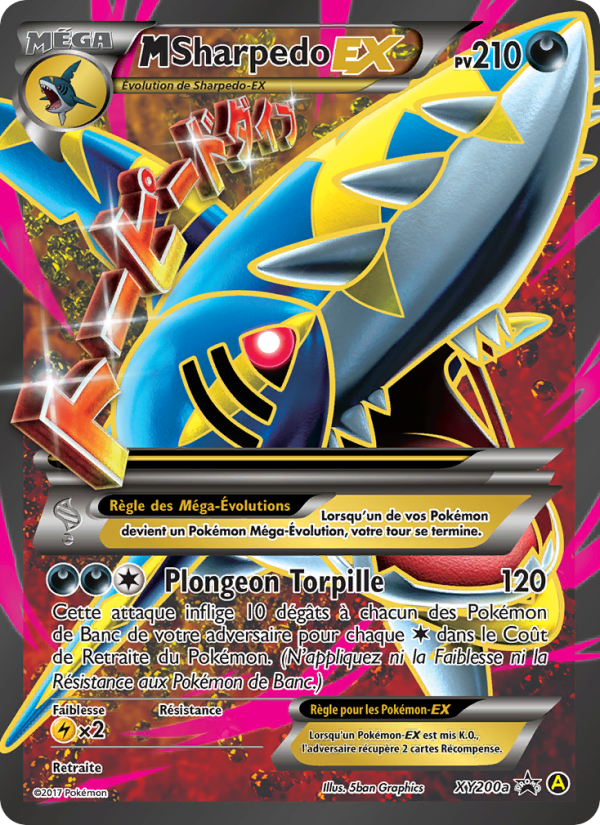 M-Sharpedo-EX XY200a — Promo XY (French Pokémon TCG card)