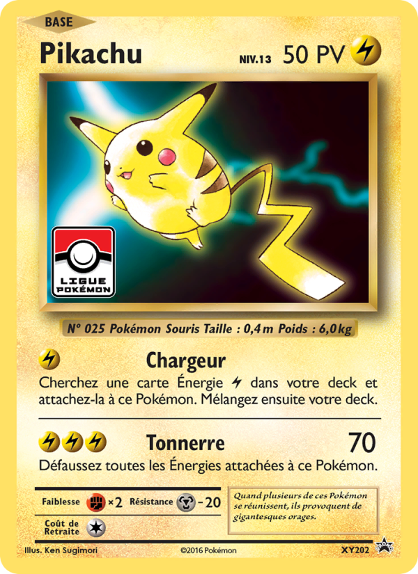Pikachu XY202 — Promo XY (French Pokémon TCG card)