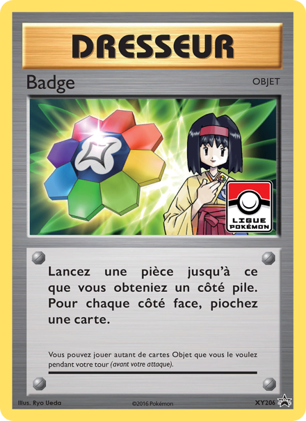 Badge XY206 — Promo XY (French Pokémon TCG card)