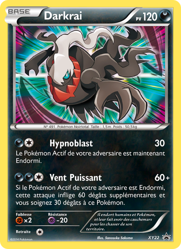 Darkrai XY22 — Promo XY (French Pokémon TCG card)
