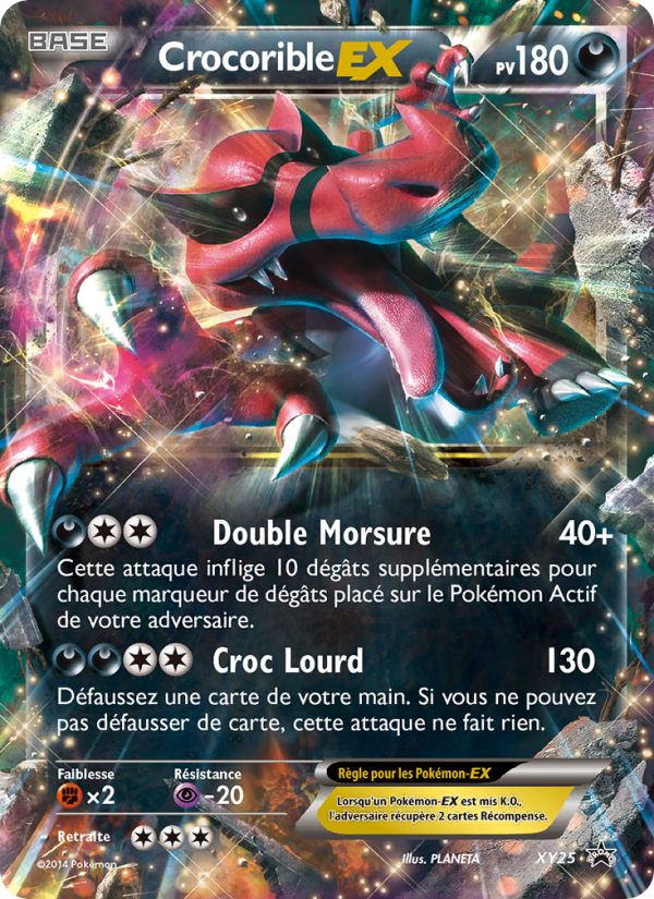 Crocorible EX XY25 — Promo XY (French Pokémon TCG card)