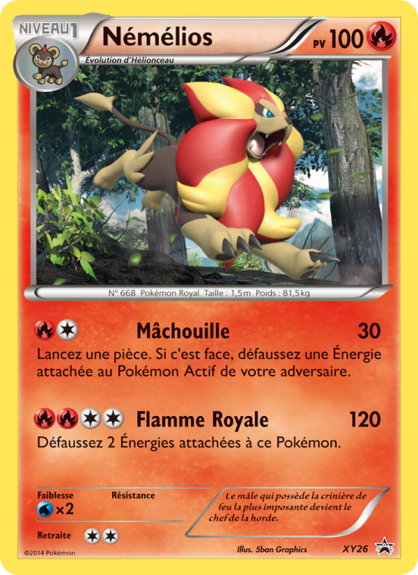 Némélios XY26 — Promo XY (French Pokémon TCG card)