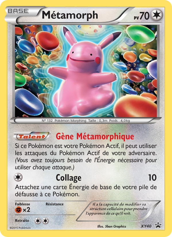 Métamorph XY40 — Promo XY (French Pokémon TCG card)