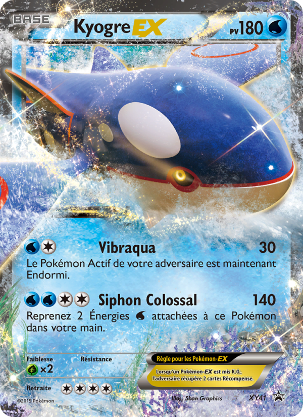 Kyogre EX XY41 — Promo XY (French Pokémon TCG card)