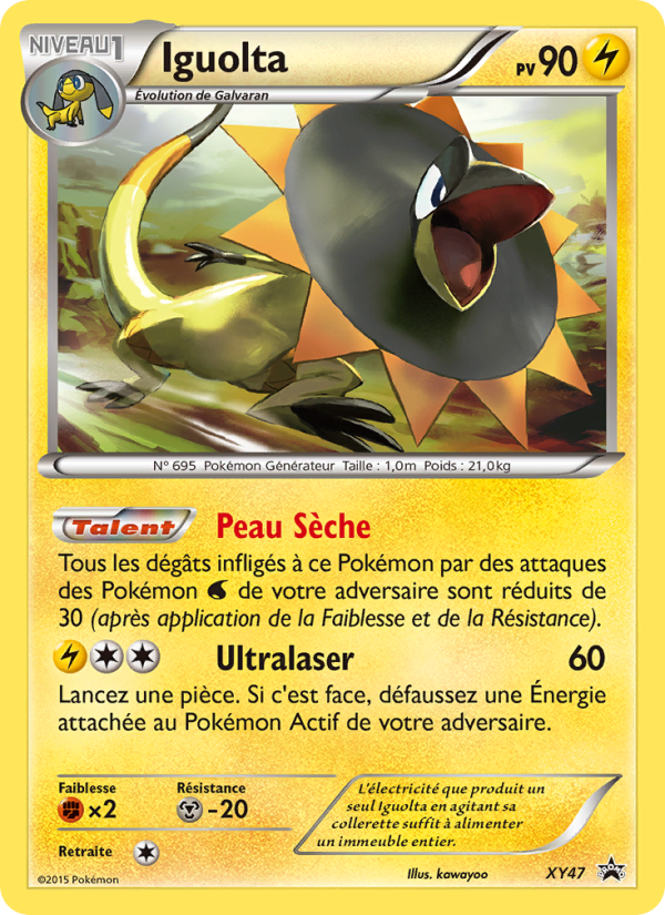 Iguolta XY47 — Promo XY (French Pokémon TCG card)