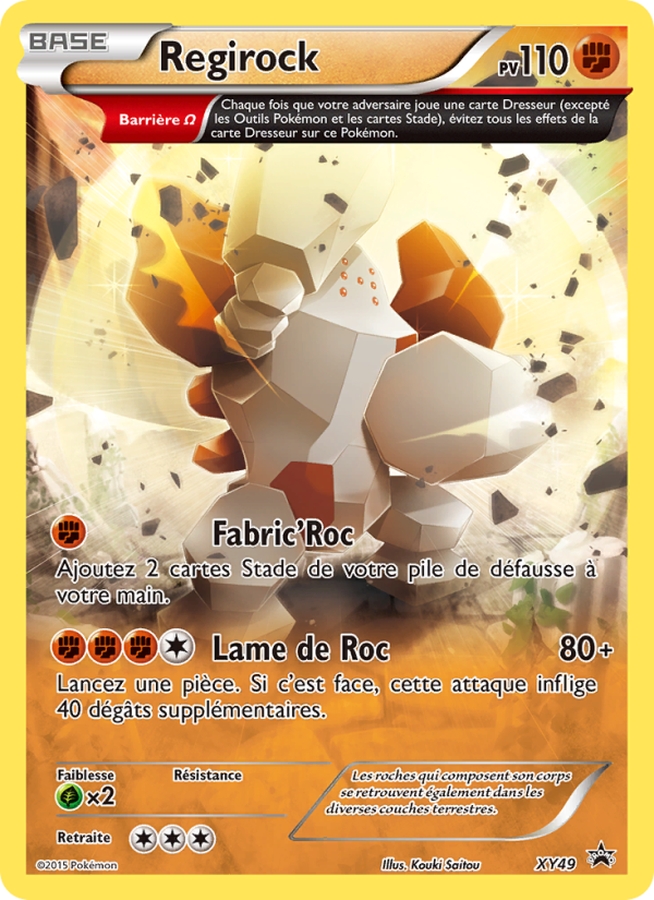 Regirock XY49 — Promo XY (French Pokémon TCG card)