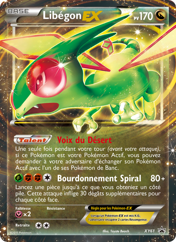 Libégon EX XY61 — Promo XY (French Pokémon TCG card)
