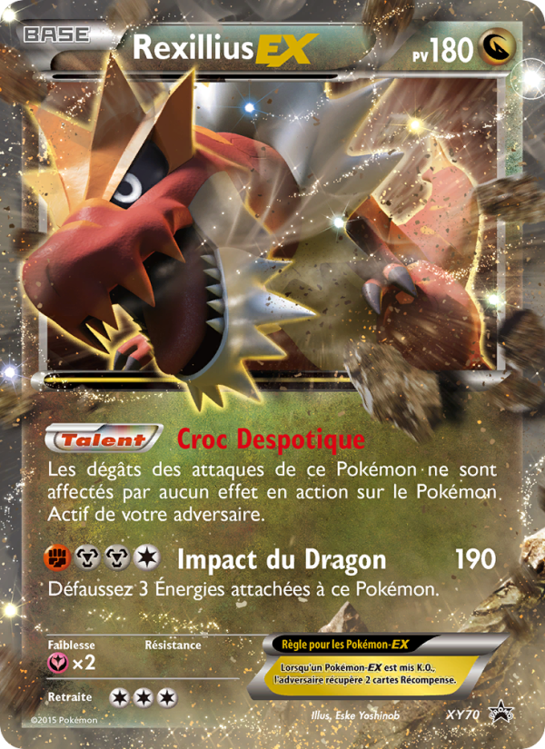 Rexillius EX XY70 — Promo XY (French Pokémon TCG card)