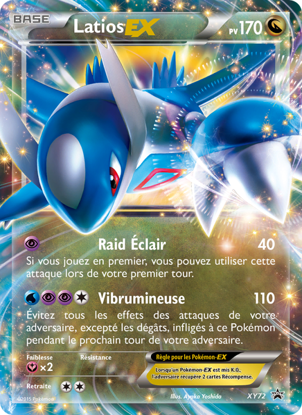 Latios EX XY72 — Promo XY (French Pokémon TCG card)