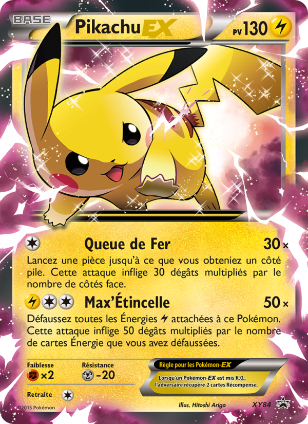 Pikachu EX XY84 — Promo XY (French Pokémon TCG card)