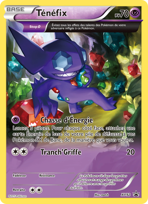 Ténéfix XY92 — Promo XY (French Pokémon TCG card)