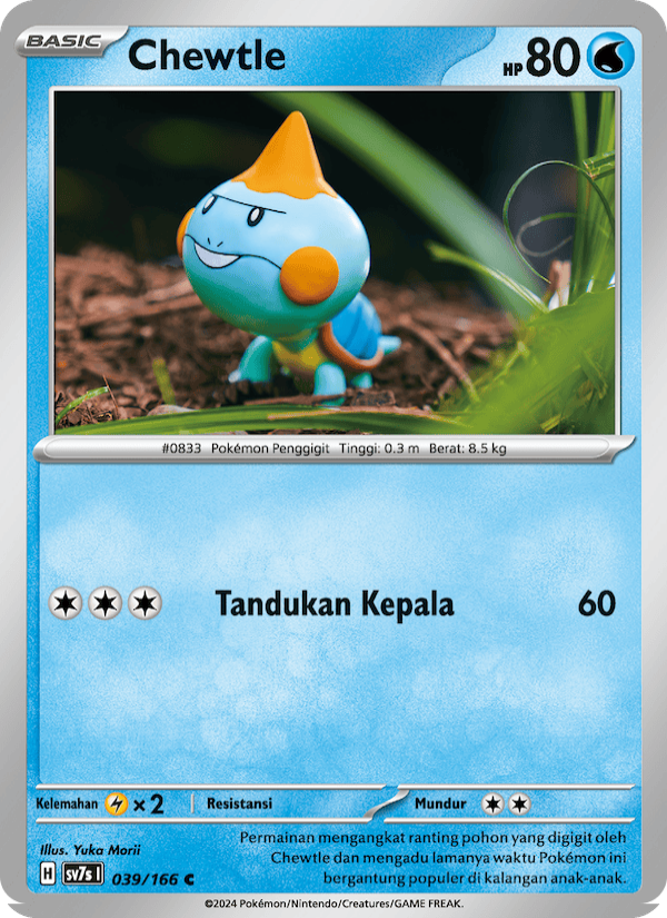 Chewtle 039 — Bimbingan Rasi (Indonesian Pokémon TCG card)