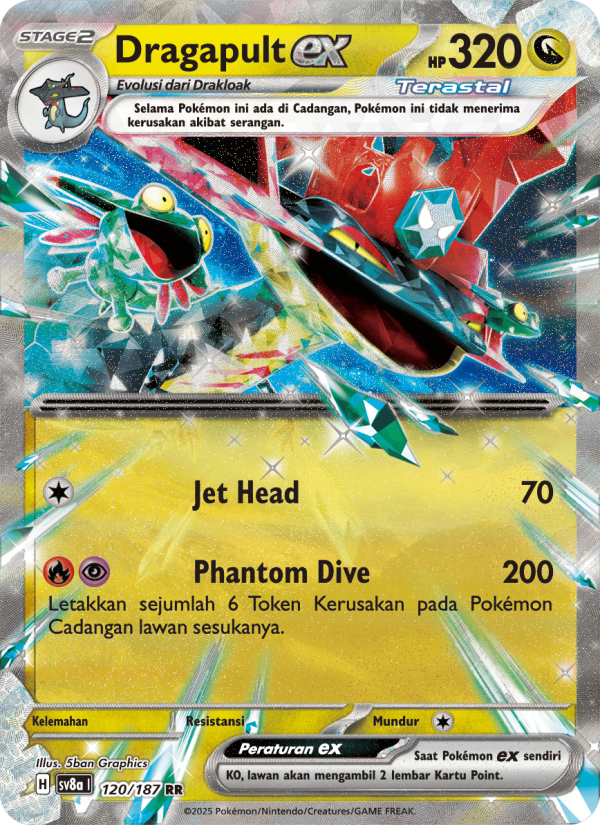 Dragapult ex 120 — Festival Terastal ex (Indonesian Pokémon TCG card)