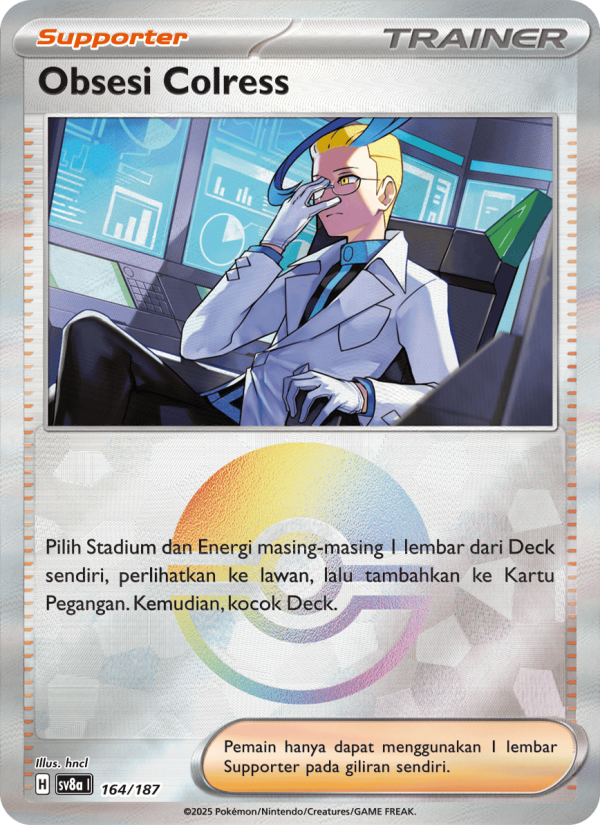Obsesi Colress‌ 164 — Festival Terastal ex (Indonesian Pokémon TCG card)