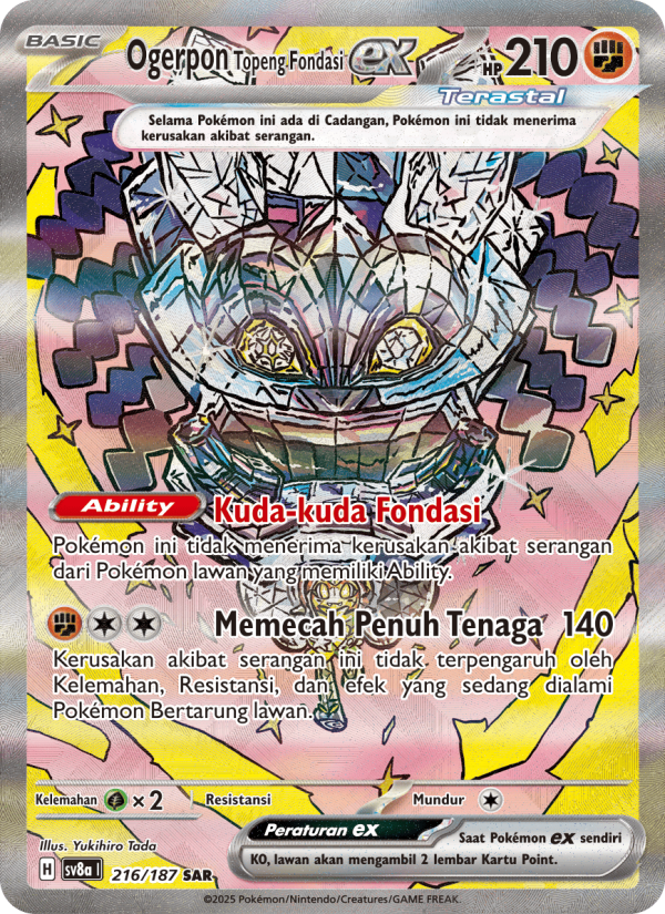 Ogerpon Topeng Fondasi Pokémon TCG cards