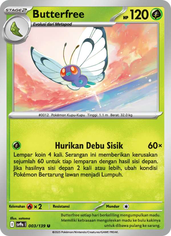 Butterfree Pokémon TCG cards