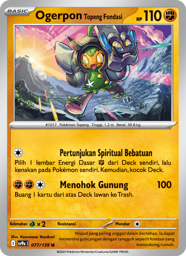 Ogerpon Topeng Fondasi Pokémon TCG cards