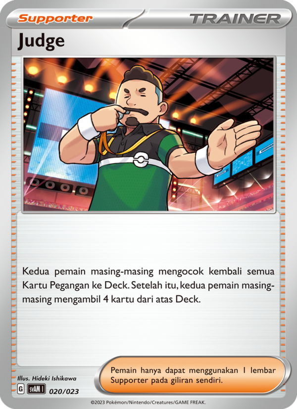 Judge 020 — Fuecoco & Ampharos ex (Indonesian Pokémon TCG card)