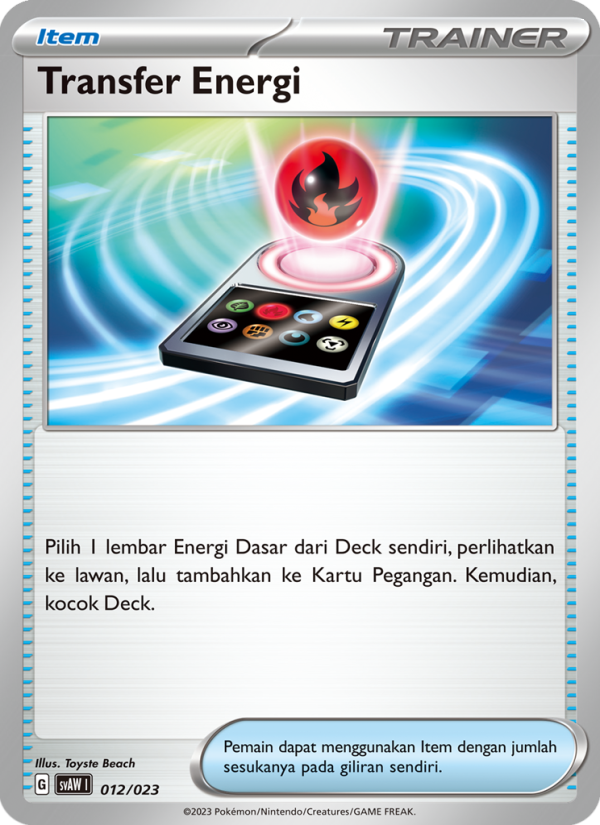 Transfer Energi 012 — Quaxly & Mimikyu ex (Indonesian Pokémon TCG card)