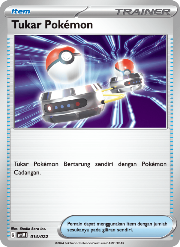 Tukar Pokémon 014 — Miraidon ex Futur (Indonesian Pokémon TCG card)
