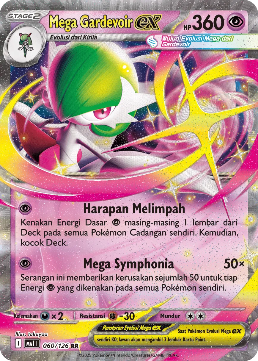 Mega Gardevoir ex 060/184 — Mega Evolution ID/TH Singles (Indonesian Pokémon TCG card)