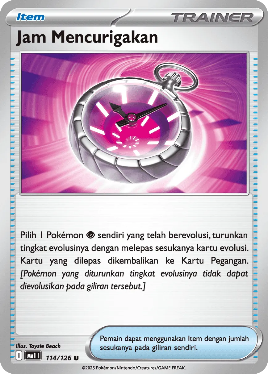 Strange Timepiece 114/184 — Mega Evolution ID/TH Singles (Indonesian Pokémon TCG card)
