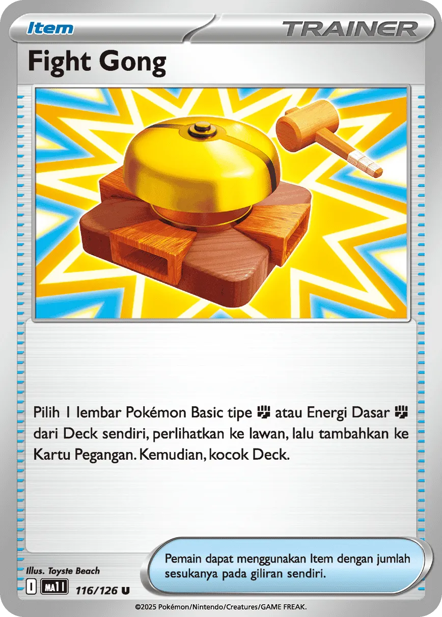 Fighting Gong 116/184 — Mega Evolution ID/TH Singles (Indonesian Pokémon TCG card)