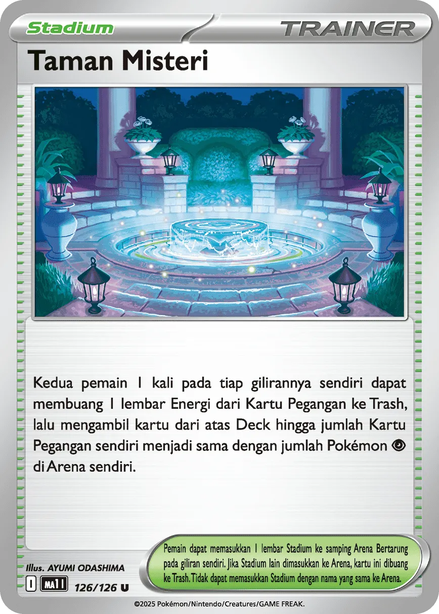 Mystery Garden 126/184 — Evolusi Mega (Indonesian Pokémon TCG card)