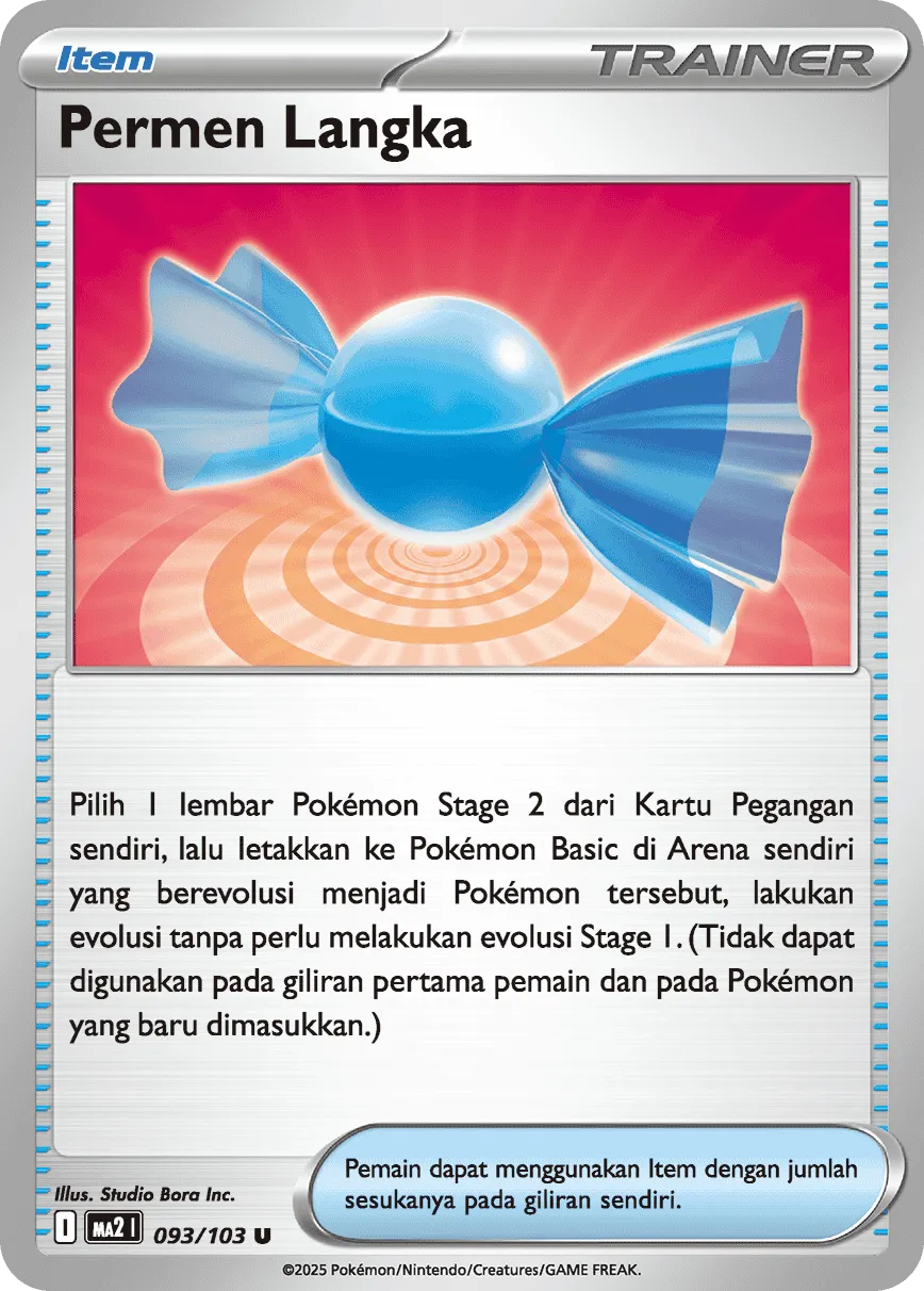 Rare Candy 093 — Blue Blaze (Indonesian Pokémon TCG card)