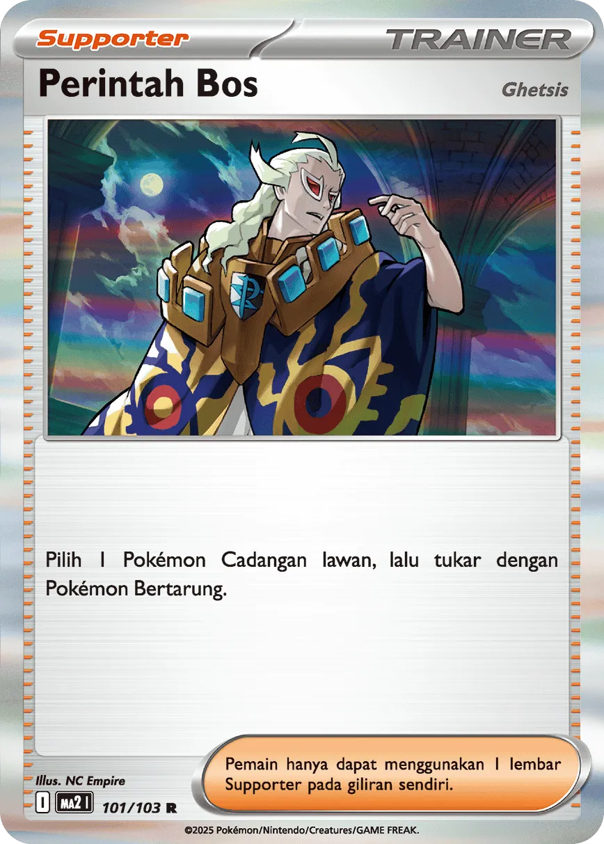 Boss's Orders 101 — Blue Blaze (Indonesian Pokémon TCG card)