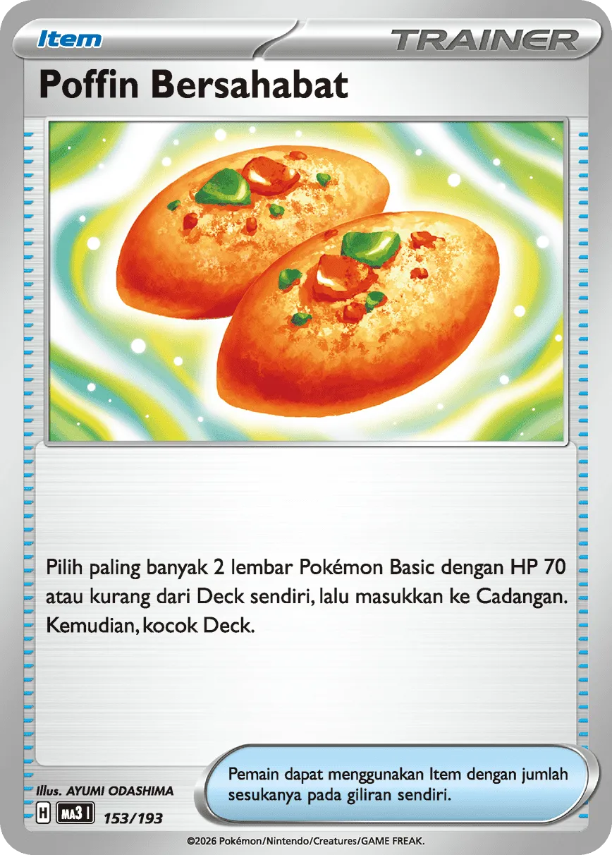 Buddy-Buddy Poffin 153 — MEGA Dream ex (Indonesian Pokémon TCG card)