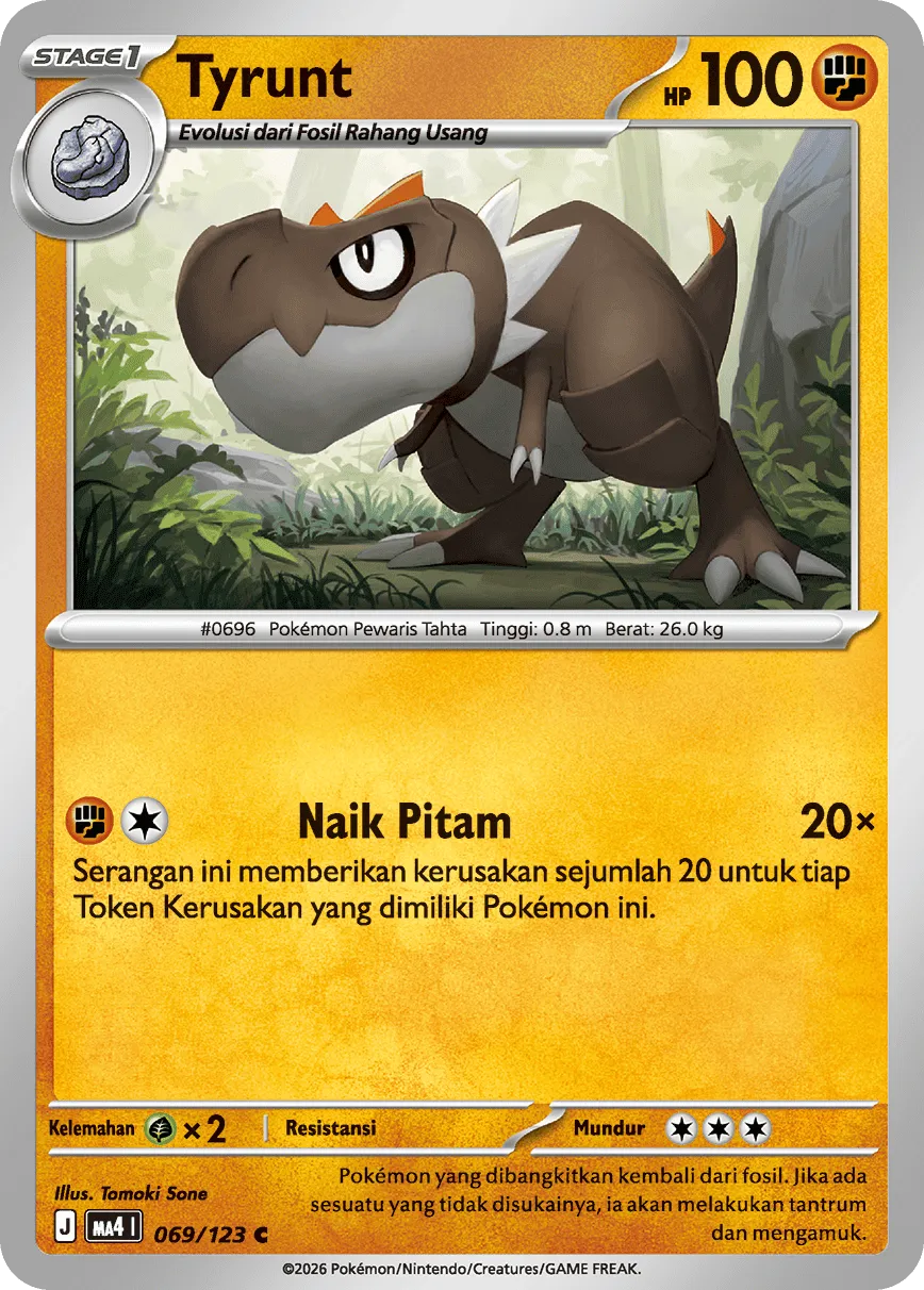 Tyrunt Pokémon TCG cards