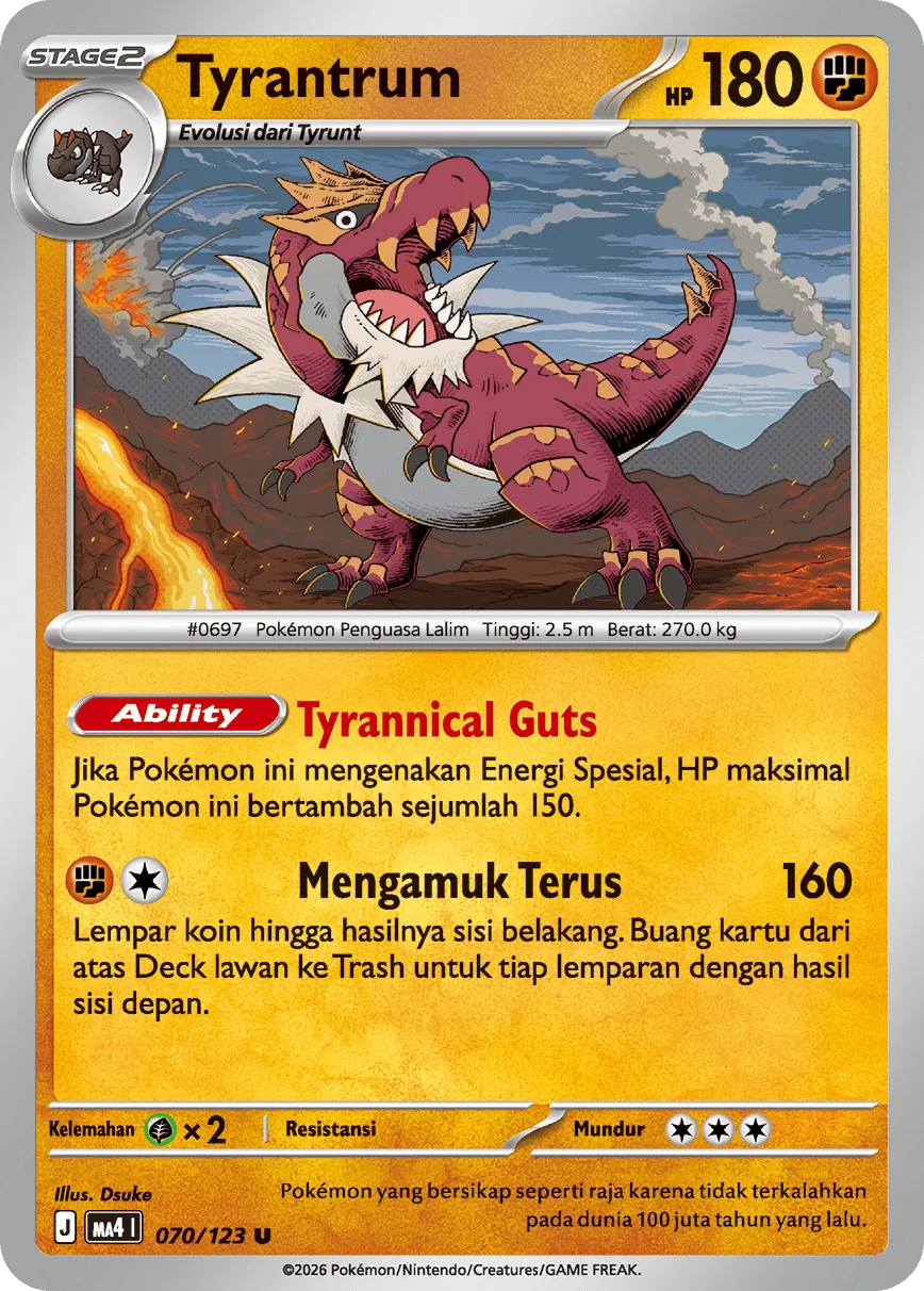 Tyrantrum Pokémon TCG cards
