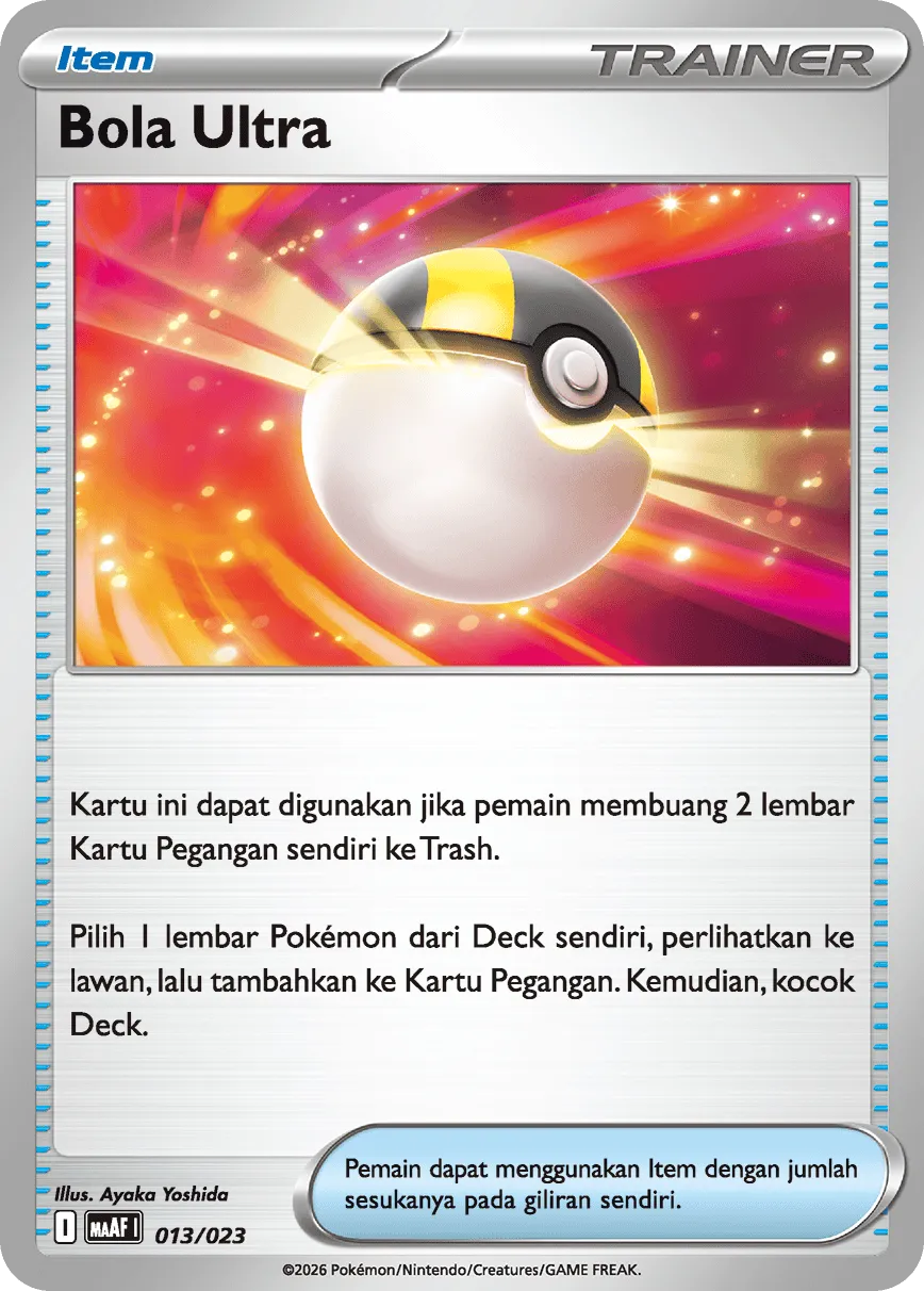 Ultra Ball 013 — Mega Venusaur ex Starter Deck (Indonesian Pokémon TCG card)