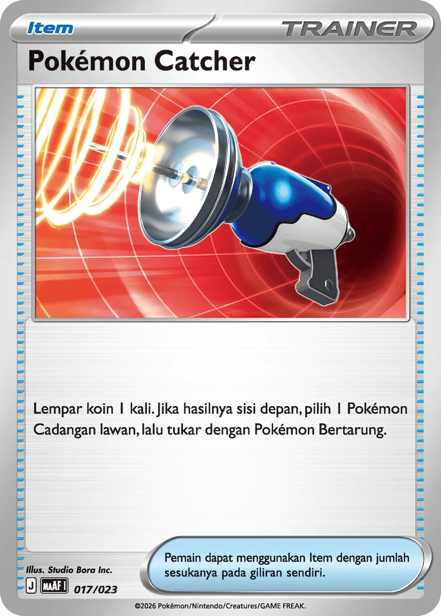 Pokémon Catcher 017 — Mega Venusaur ex Starter Deck (Indonesian Pokémon TCG card)