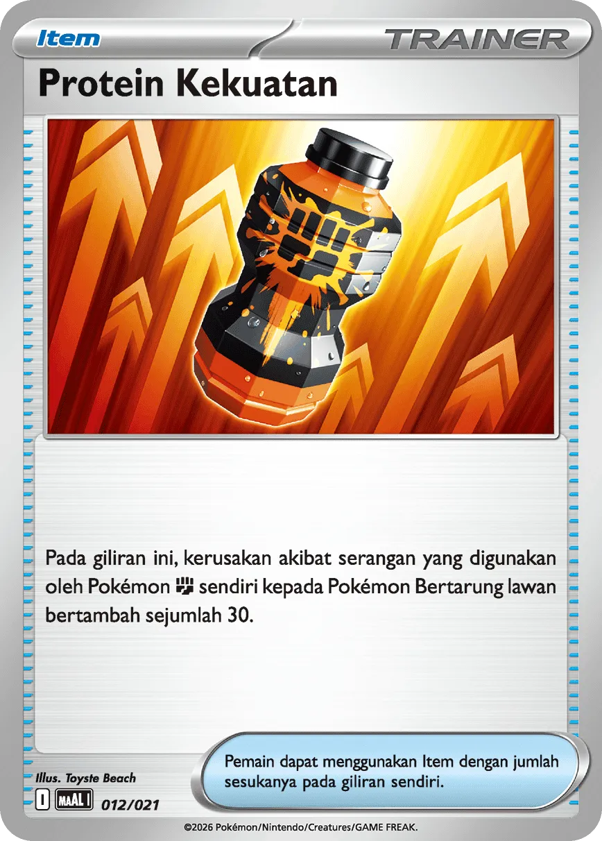 Premium Power Pro 012/22 — Mega Lucario ex Starter Deck (Indonesian Pokémon TCG card)