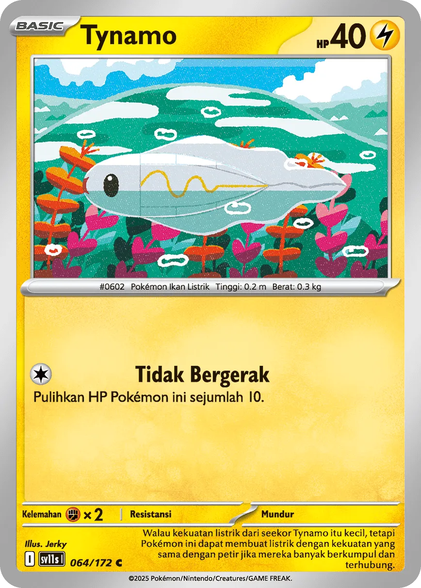 Tynamo 064 — Black And White (Indonesian Pokémon TCG card)