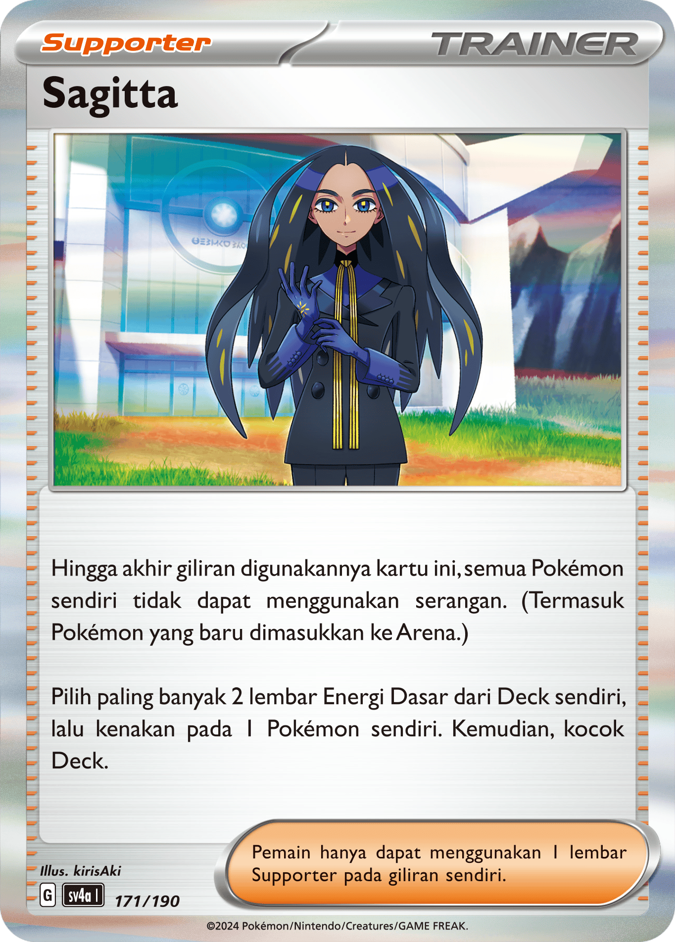 Sagitta 171 — Harta Berkilau ex (Indonesian Pokémon TCG card)