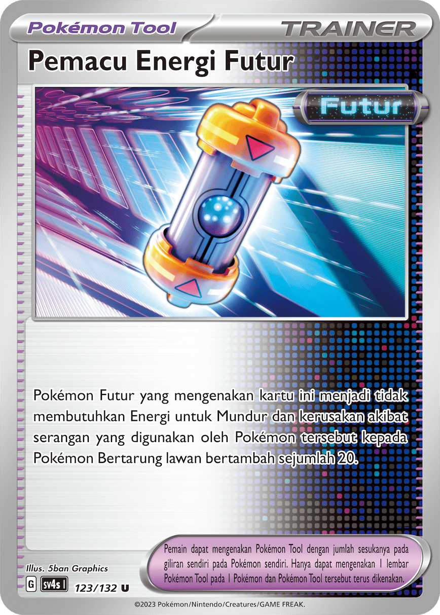 Pemacu Energi Futur 123/132 — Pertemuan Paradoks (Indonesian Pokémon TCG card)