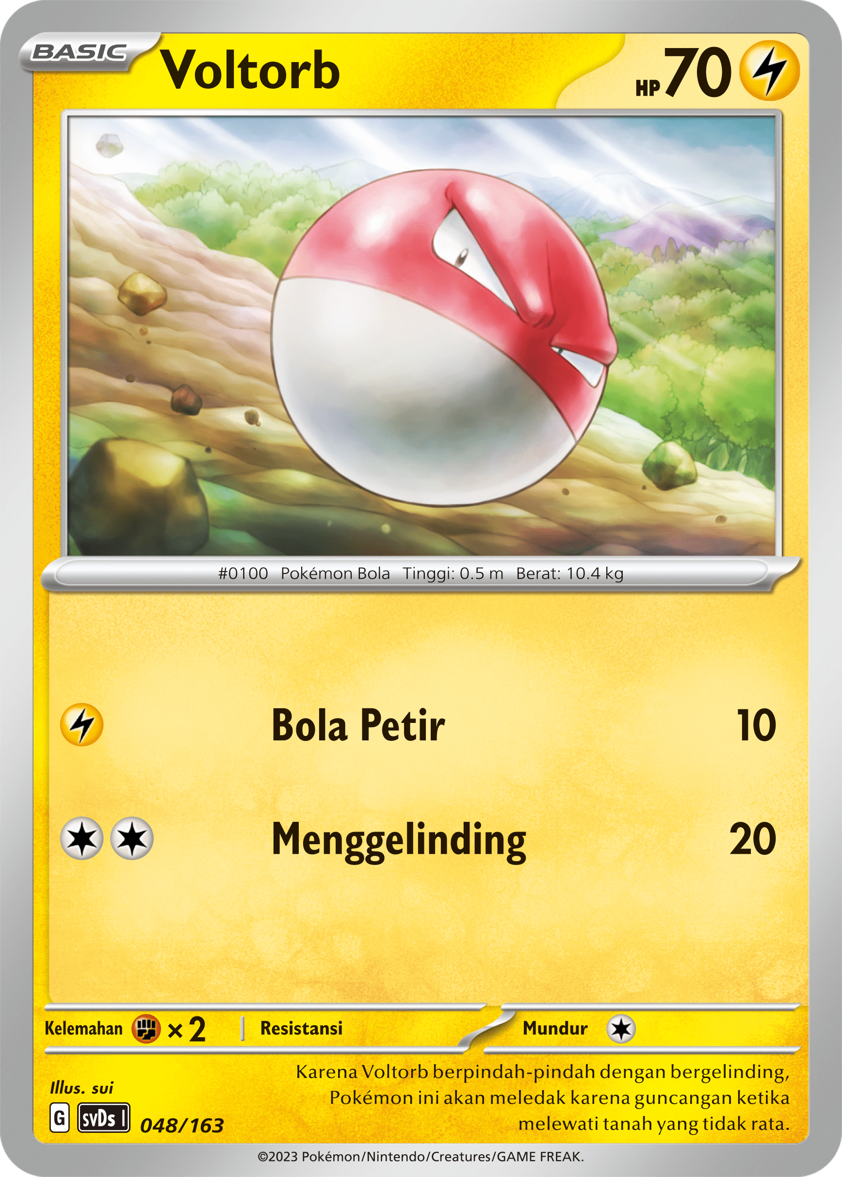 Voltorb 048 — Deck Ringkas ex (Indonesian Pokémon TCG card)