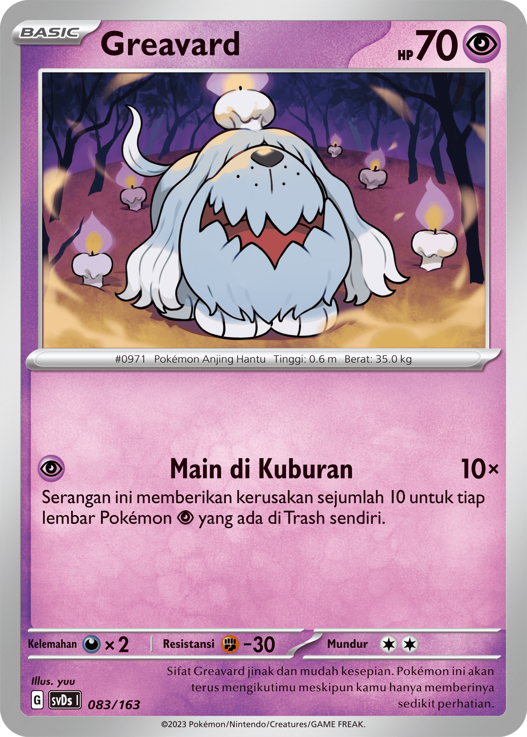 Greavard 083 — Deck Ringkas ex (Indonesian Pokémon TCG card)