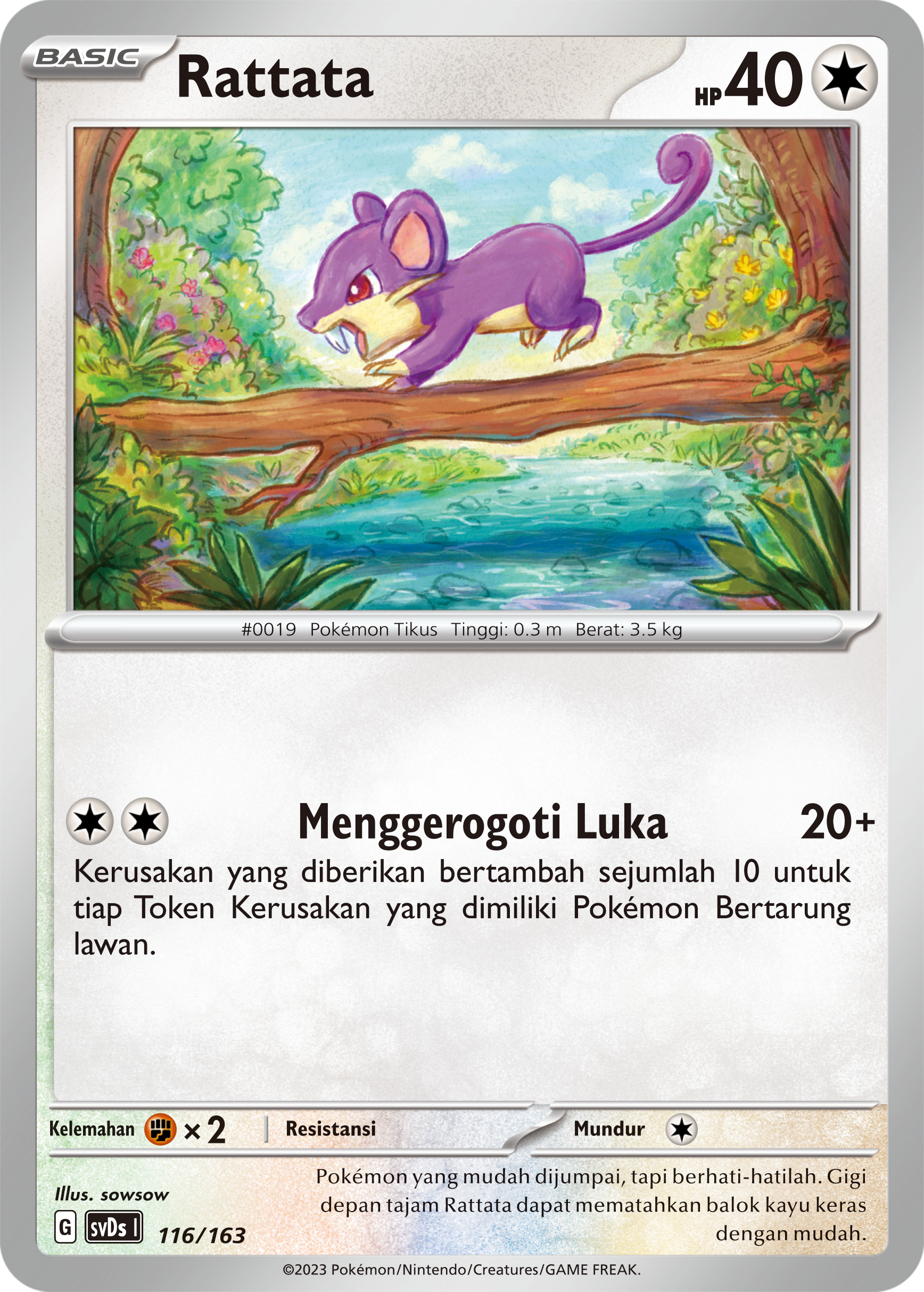 Rattata 116 — Deck Ringkas ex (Indonesian Pokémon TCG card)