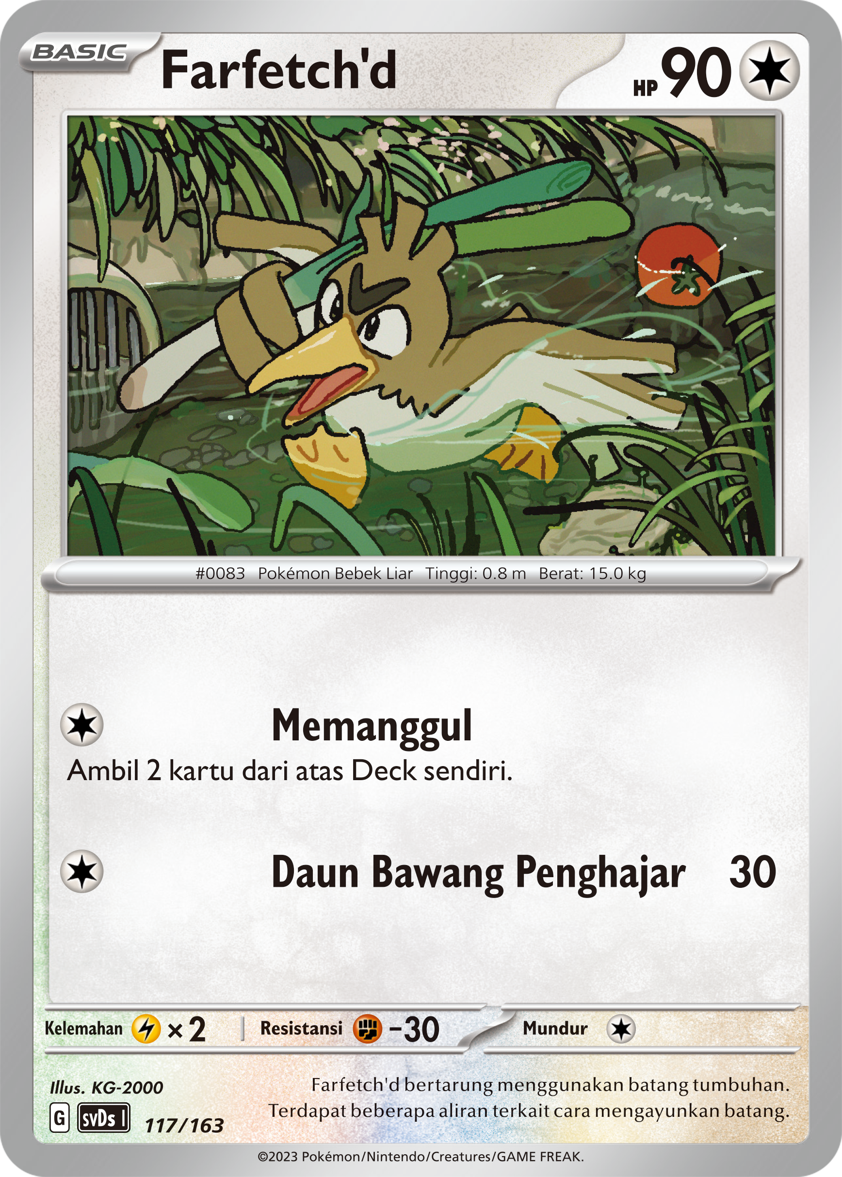 Farfetch'd 117 — Deck Ringkas ex (Indonesian Pokémon TCG card)